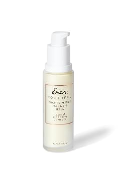 EVER Travel Youthful Quattro Peptide Face & Eye Serum with LSR10 Portable Size for On-the-Go Firming & Smoothing Treatment
