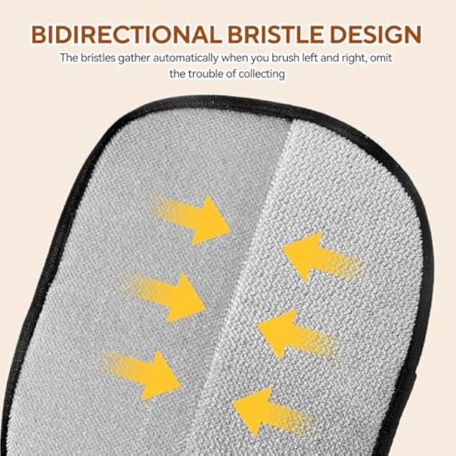 2 Pack Pet Hair Remover Gloves, Electrostatic Grooming Gloves for Dogs & Cats, Double-Sided Deshedding for Furniture, Carpet,The Magic Brush pet Hair Remover-QLbZ5FLF