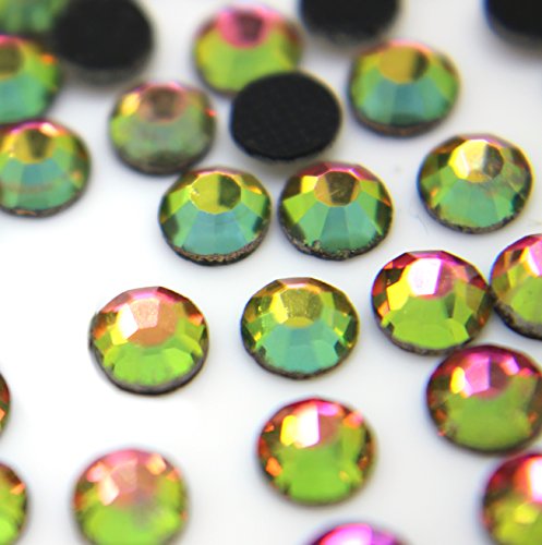 Zbella Crystal Hot Fix Rhinestones 10 Gross (1440 Stones/pkg) Hotfix Rhinestones (ss10, Rainbow)