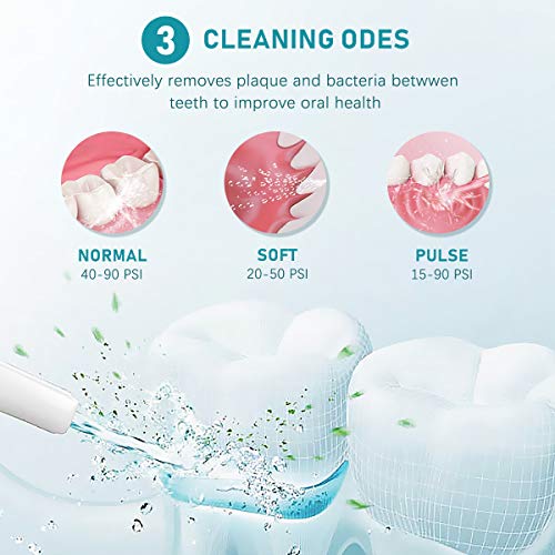 Liberex Water Flosser and Sonic Electric Toothbrush Combo - Family Oral Care Teeth Cleaner Set with USB Wireless Rechargeable Dock, 8 Multifunctional Jet Tips and Brush Head for Braces Teeth Cleaning