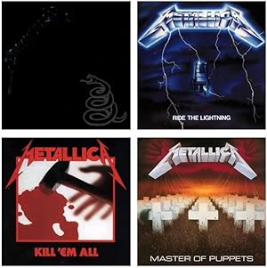 Metallica - Metallica / Kill 'Em All / Ride The Lightning / Master Of Puppets 4 Bundle