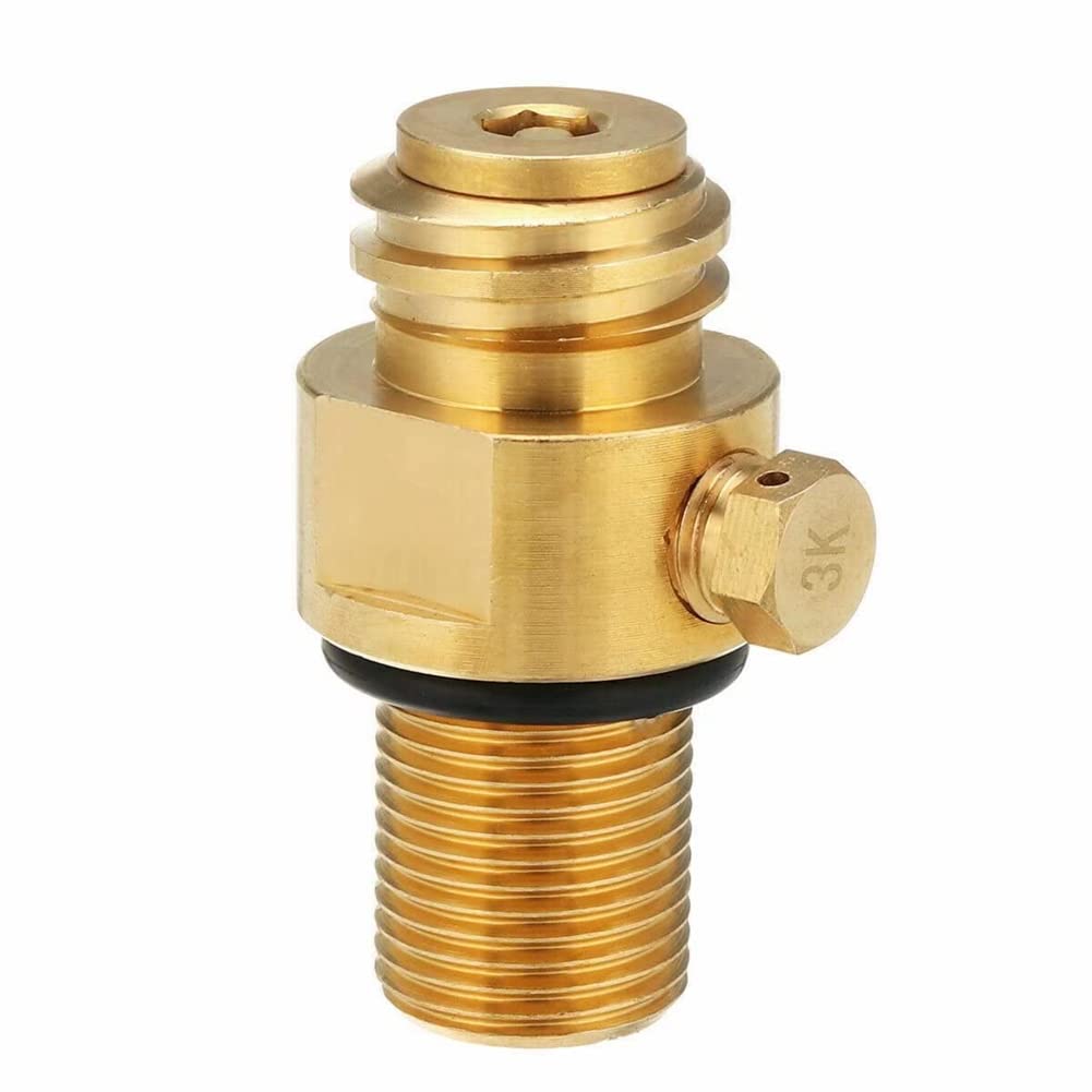Lizusidtsy M18X1.5 Refill CO2 Valve Adapter Thread Converter Replacement for