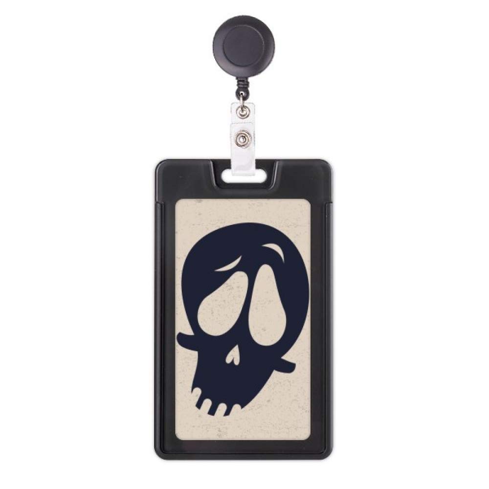 Étui à badge rétractable solide pour blouse médicale motif Halloween - 5