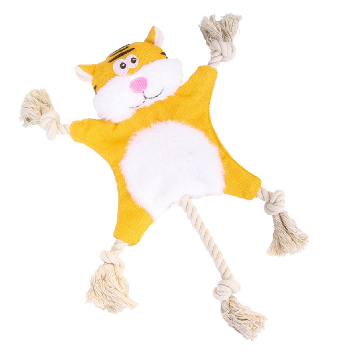POPETPOP 3stücke Kuscheltier Für Haustiere Plüschspielzeug Mit Geräuschen Für Hunde Und Katzen Interaktives Spielzeug Im Tigerdesign Und Langeweile Und Schont Möbel