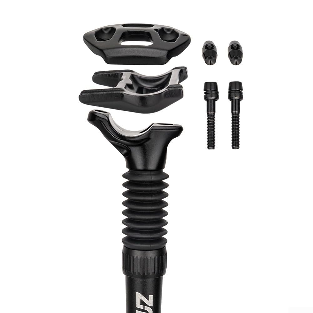 Mountain Bike Suspension Seatpost Shock Absorber 25.4-33.9mm Aluminum Alloy with Spring Adjustable 350-400mm Length(33.9 * 400MM)