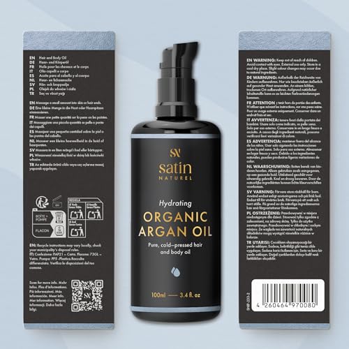 Foto von Satin Naturel Bio Arganöl kaltgepresst 100 ml