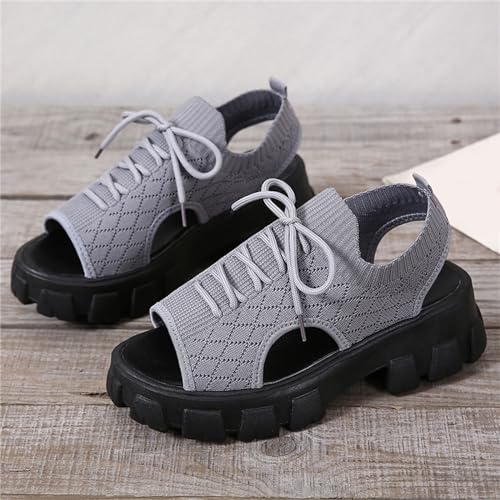 Baskets évider confortables amorti talon bloc pour marche prolongée - 4