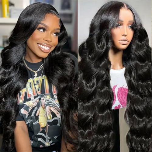 Vemalin Wear and Go Glueless Wigs Human Hair Pre Plucked Pre Cut Glueless Wigs 5x5 HD Lace Closure Wigs 220% Density Body Wave Lace Front Wigs Human Hair for Women 28 Inch