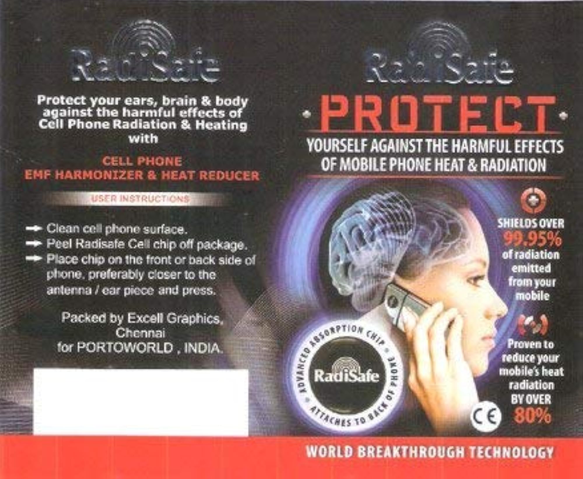 Original Mobile Cell Phone Anti Chip, Patch Sticker Set