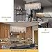7PM Chandeliers for Dining Room, Modern Rectangle Crystal Chandelier 8 Lights Linear Chandelier Retangular Pendant Light Fixute for Dining Room Kitchen Island -L40, Chrome