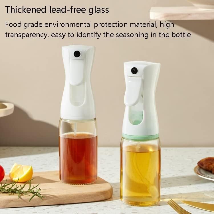 Ölsprühflasche, Küchenhelfer, Küchenhelfer, Ölsprüher, Ölsprühflasche, Glas, Küche, Haushalt, Ölspender, Kontrolle, zerstäubtes, essbares Olivenöl, Sprühgerät, Kochluft, Bratpfanne, einfach (Farbe: We