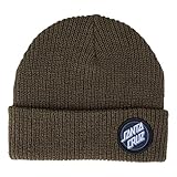 bonnet en tricot ample Santa Cruz Other Dot Beanie, Vert uniforme., taille unique