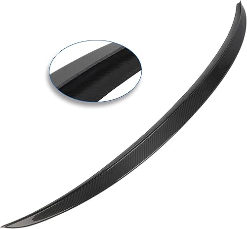 Miniatura 3 de Aintier 1 alerón de fibra de carbono compatible con Hyundai Genesis Coupé 2010-2016 negro brillante alerón trasero alerón de maletero alerón trasero