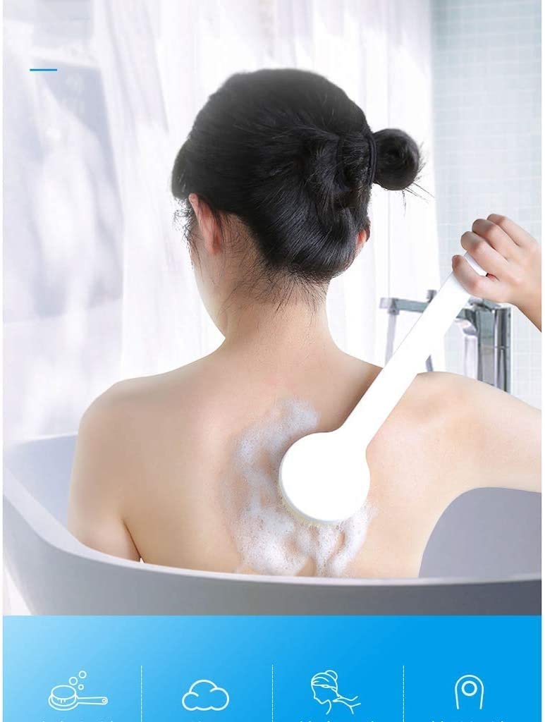 Szczotka do kąpieli pod prysznicem, Bath Brush for Adult Back with Long Handle Multicolor(B)
