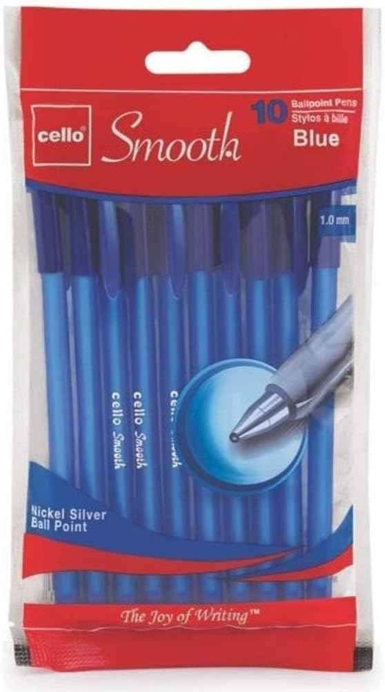 Cello Smooth Stick Pen, Blue ($1.25 Per Pack)
