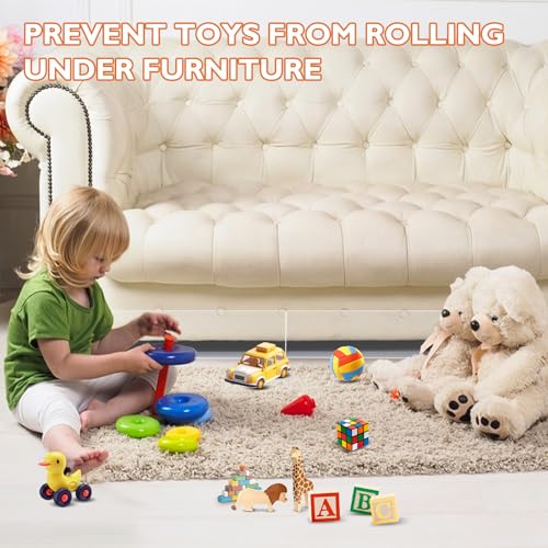 NEOACT 12 Pack Under Couch Blocker(3.2\" H 16\" L), Under Bed Blocker for Pets, Toy Blockers for Furniture, Stop Things Going Under Couch Sofa and Bed, Suit for Hard Surface Floors - Thumbnail 7