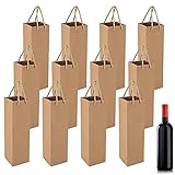 🍷 Carga Fácil: Cada bolsa tiene un fondo rectangular y se levanta fácilmente por sí sola. Esto facilita su trabajo, ya que poner regalos, obsequios de fiesta o comestibles en una bolsa autoportante le facilita la vida.