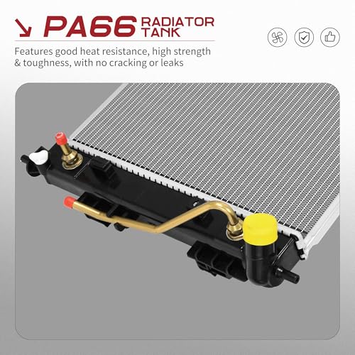 YITAMOTOR Radiator Compatible with 2014-2016 Hyundai Elantra, Fit for 2015-2018 Kia Forte, 14-18 Forte5 L4 1.8L 2.0L by YITAMOTOR - Image 5