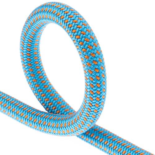 FIXE - Cuerda Escalada - Cuerda dinámica simple AMITGES azul, diámetro 8,4mm, 50 metros - Cuerdas de escalada con protección humedad y resistencia al polvo. Homologación: doble y gemela