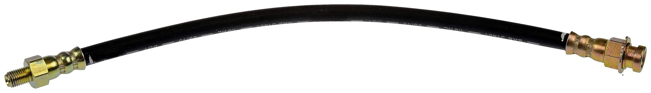 BRAKE HOSE - Brake Hydraulic Hose - Brake Hose - Brake Line - This automotive brake hydraulic hose was precision-engineered to match the fit, function and performance of the original brake hose on specific vehicles and positions to ensure safe, long-lasting durability as part of a complete brake repair. - Hudson 1956, Hudson 1953-52, Packard 1957, Studebaker 1962-50 - Dorman H11149 Rear Center Brake Hydraulic Hose Compatible with Select Hudson / Packard / Studebaker Models