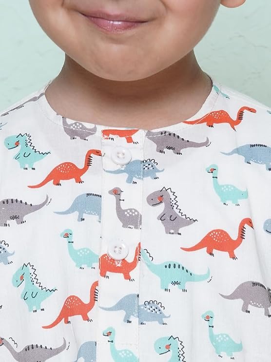 Image of AJ DEZINES Kids Ethnic Wear Pure Cotton Dhoti Kurta Set For Boys