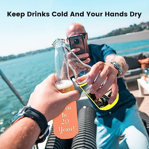Custom Can Coolers Sleeves Bulk 1-1000pcs Personalized Collapsible Insulated Can Cooler Drink Holder with Logo Image Text for Anniversary Wedding Birthday Party Fishing Picnics - Thumbnail 6