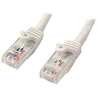 StarTech.com Cavo di rete CAT 6, Cavo Patch Ethernet RJ45 UTP bianco da 10m antigroviglio