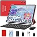 Tablet 10 Pollici Android 15 con Gemini AI, 30GB RAM + Espandibile 2TB ROM, Octa-Core, Widevine L1, WiFi 5G, BT5.0, Fotocamere 8MP/5MP, 6000mAh, con Tastiera, Mouse e Custodia – Rosso Intenso