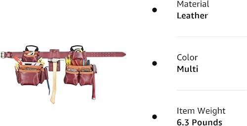 Miniatura 2 de CLC Custom Leathercraft 21453 Signature Elite - Sistema combinado de cuero resistente, 18 bolsillos