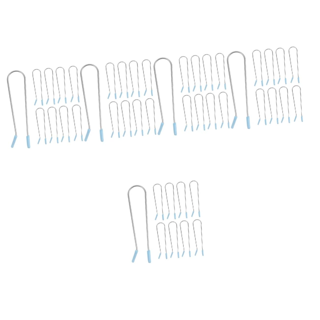 Beaupretty 100piezas Clips De Repuesto Para Rizador De Calor De Clips De Inoxidable Flexibles Para Estilizado Casa y Salones Herramientas De Peinado Para Cabello Elegante y Duradero