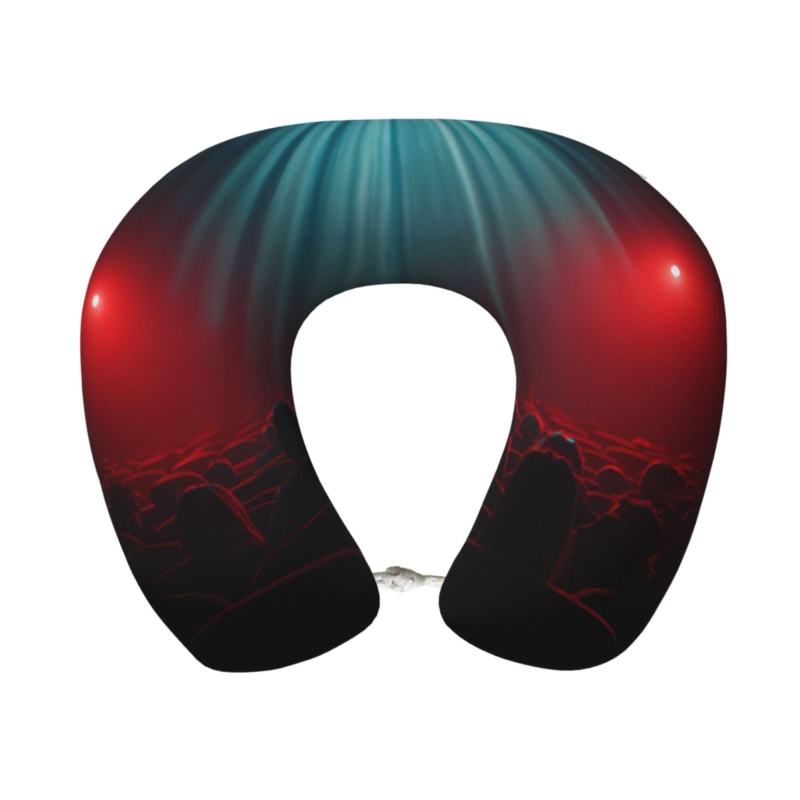 BOAIHH Quiet Cinema Memory Foam Travel Pillow for Soft Comfort Fits Snugly for Naps Office, and Airplane Use