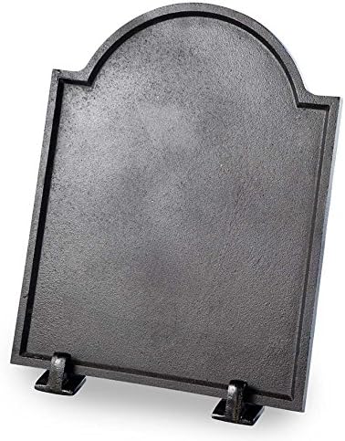 Plow & Hearth Small Cast Iron Plain Fireplace Fireback