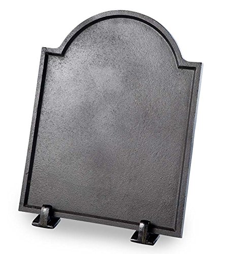 Plow & Hearth Small Cast Iron Plain Fireplace Fireback