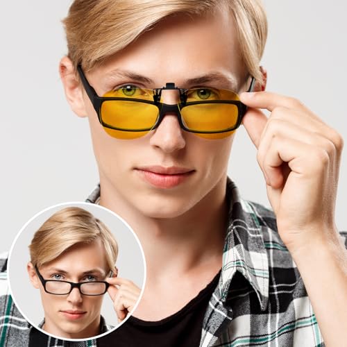 Trysee® Polarized Clip on Sunglasses Over Prescription Glasses UV400 Protection (Including Non-flip Up & Flip Up) TS-CO-3092