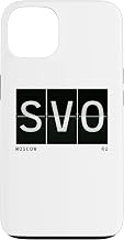 SVO Moscow Russia Retro Airport Code World Traveler Case for iPhone 13