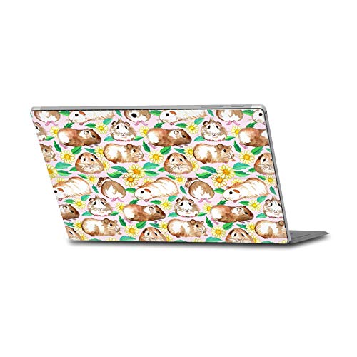 Peau autocollante Microsoft Surface Pro 6 vinyle rose fleurs et animaux