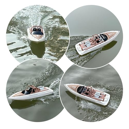 SOWOFA Remote Control Boat 4CH Electric Watercraft RC Sail Double-People Boats 15km/h for Lake Pool Boy Kids 8y+ - Thumbnail 3