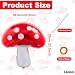 Ckepvo 6pcs Large Mushroom Balloons Mushroom Party Decorations,31 Inch Mushroom Decor Foil Balloons,Mushroom Balloon For Wedding Celebration Forest Plant Themed Party (A-Red)