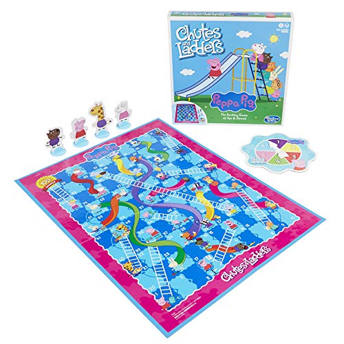 Chutes And Ladders: Peppa Pig Edition Board Game For Kids Ages 3 And Up, Preschool Games For 2-4 Players #TOP2