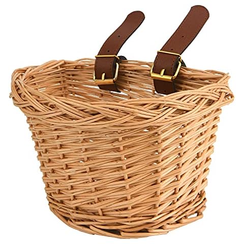 Cesto de Bicicletas EIRONA para niños, Rattan Hecho a Mano, Respetuoso con el Medio Ambiente Cover
