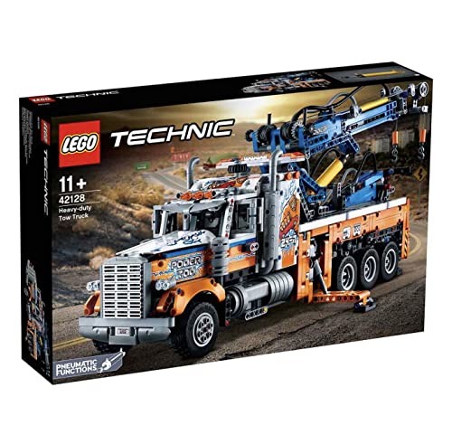 LEGO 42128 Technic Camión Remolcador de Gran Tonelaje, Juguete de Construcción de la Serie Ingeniería para Niños