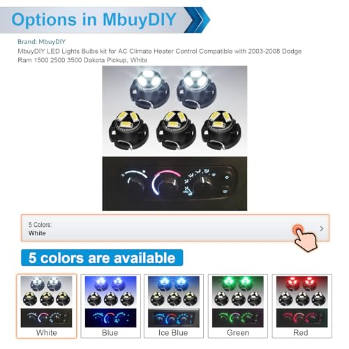 Kit de lámparas LED para control climatizador AC, verde miniatura 2
