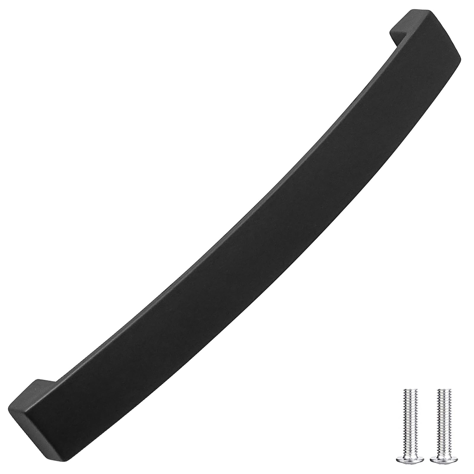Decoranddecor Matt Black Brushed, Polished Chrome Or Kitchen Bathroom Cabinet Door Drawer Furniture Handles (128Mm Hole Center, )