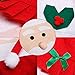 Yosoo Santa Claus Christmas Chair Cover Christmas Dinner Table Chair Back Cover Kitchen Dining Room Decor,87x51 cm/ 34.2 x 20 - Set of 2