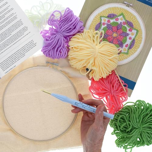 Image of LEISURE ARTS Punch Needle Tool, Punch Needle, Needle Tool, Yarn, Oxford Needle, Threader, Supplies, Embroidery