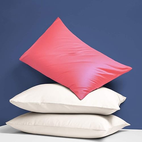 Miniatura 6 de NTBAY - Fundas de almohada de satén con cremallera, súper suaves y lujosas fundas de almohada