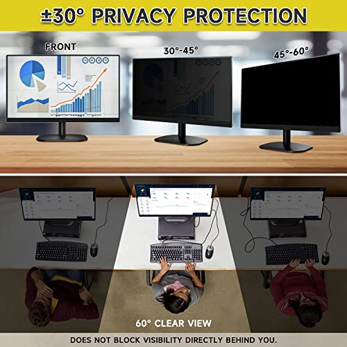 24 Inch Computer Privacy Screen Protector, Anti Glare & Anti Scratch Monitor Screen Filter Compatible With All 24 Inch Widescreen Computer With 16:9 Aspect Ratio #TOP2