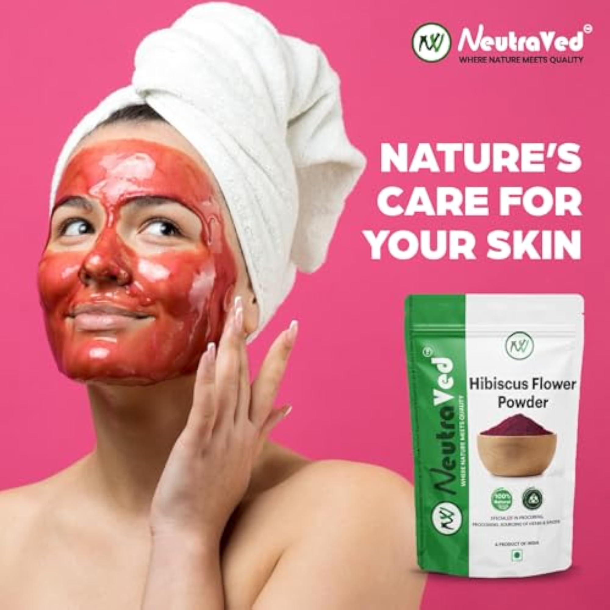 Hibiscus Powder for Hair Growth, 100g