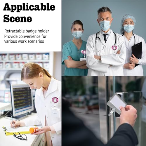 Sixrip Fluff Around And Find Out Carretel de crachá retrátil com glitter irregular com clipe jacaré,