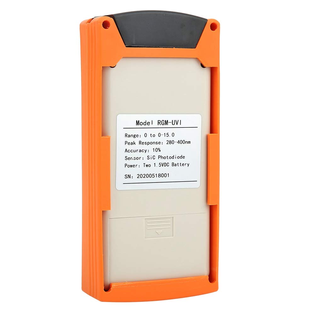 Oumefar Medidor Detector de UV Digital portátil de Mano Probador de índice Solar Radiaciones de luz Solar Ultravioleta para medir Sensor de Nivel UV de luz Solar
